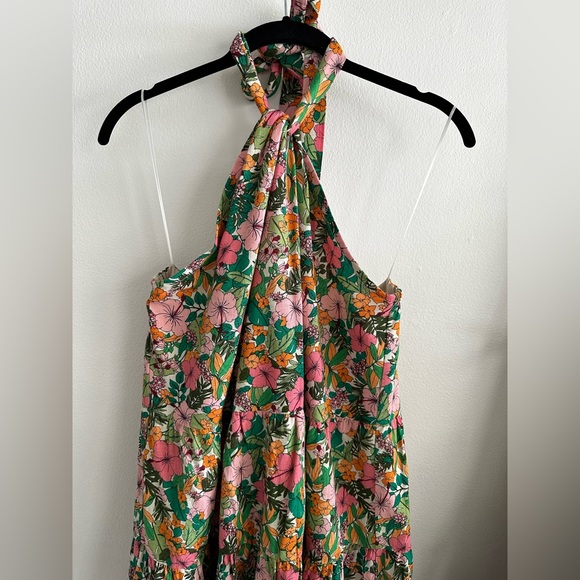 NWT boho cotton tropical floral cotton dress - Picture 6 of 8